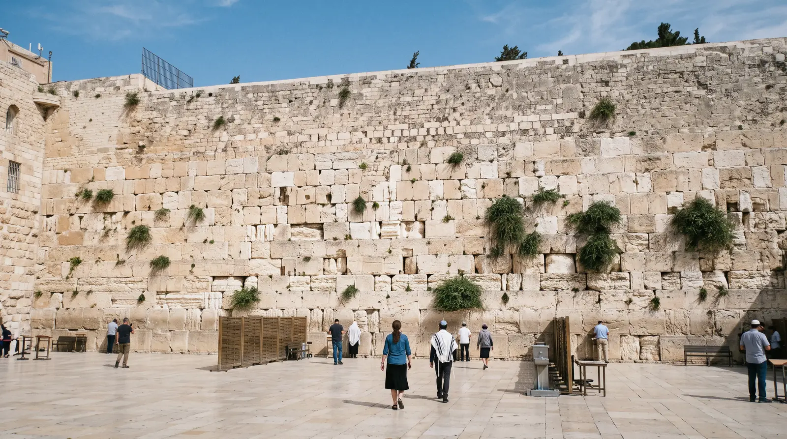 The Western Wall and its plaza in morning light, on Jerusalem tours